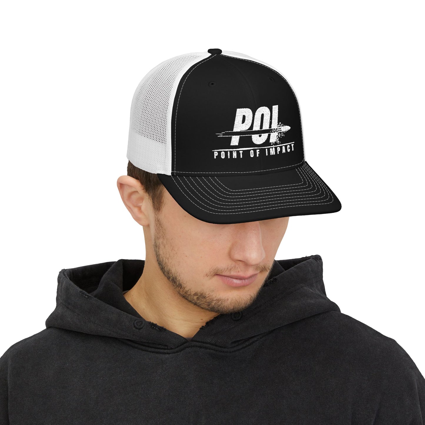 Point of Impact Snapback Trucker Hat