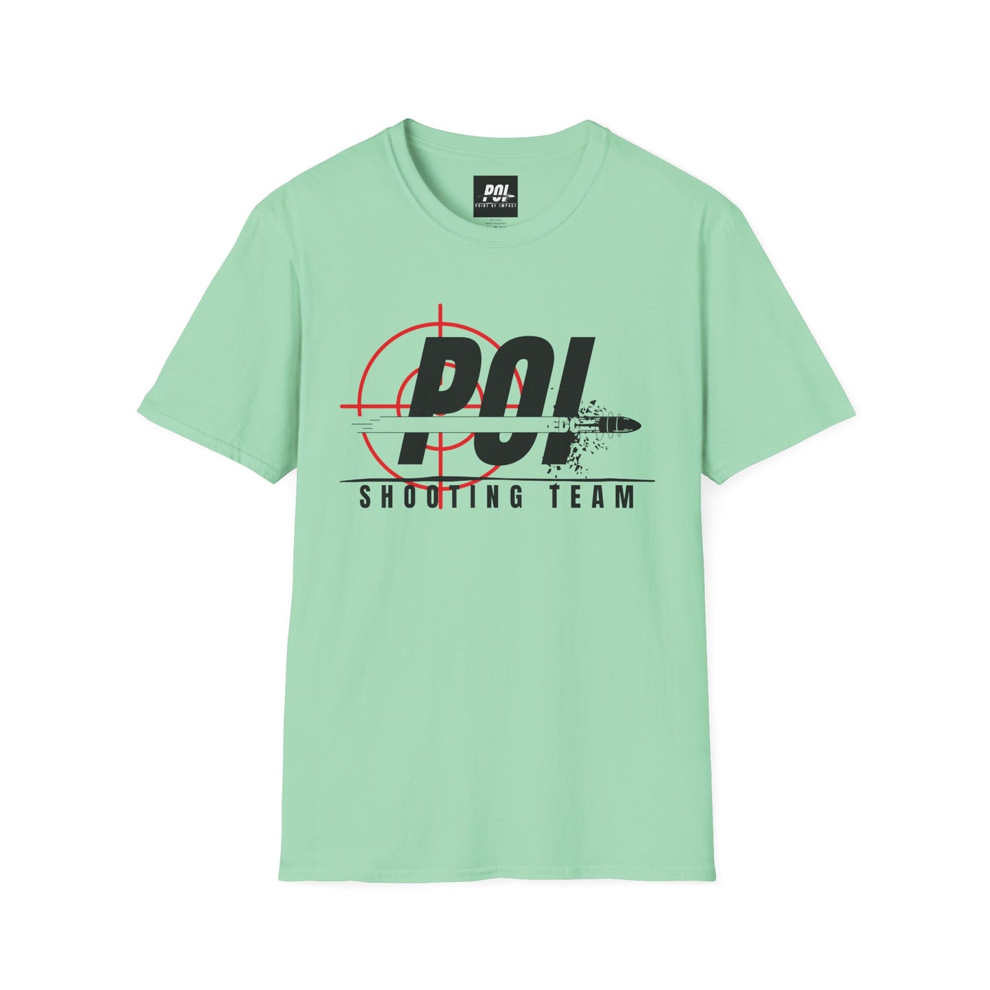 POI Shooting Team Black Logo Softstyle Unisex T-Shirt