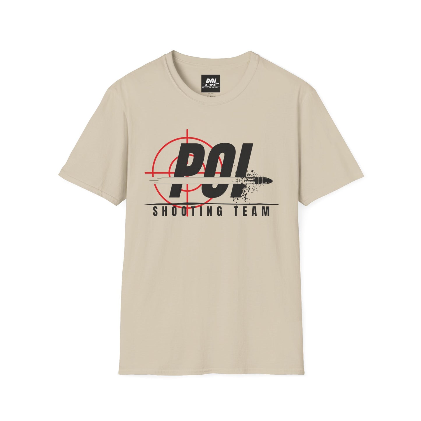 POI Shooting Team Black Logo Softstyle Unisex T-Shirt