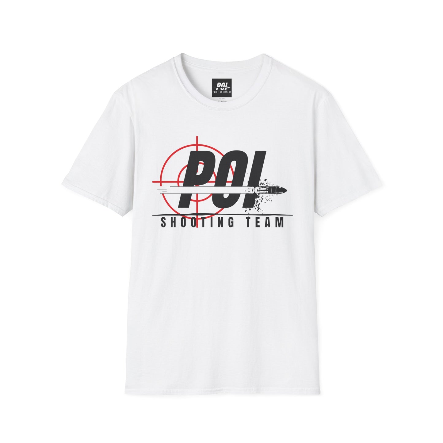 POI Shooting Team Black Logo Softstyle Unisex T-Shirt