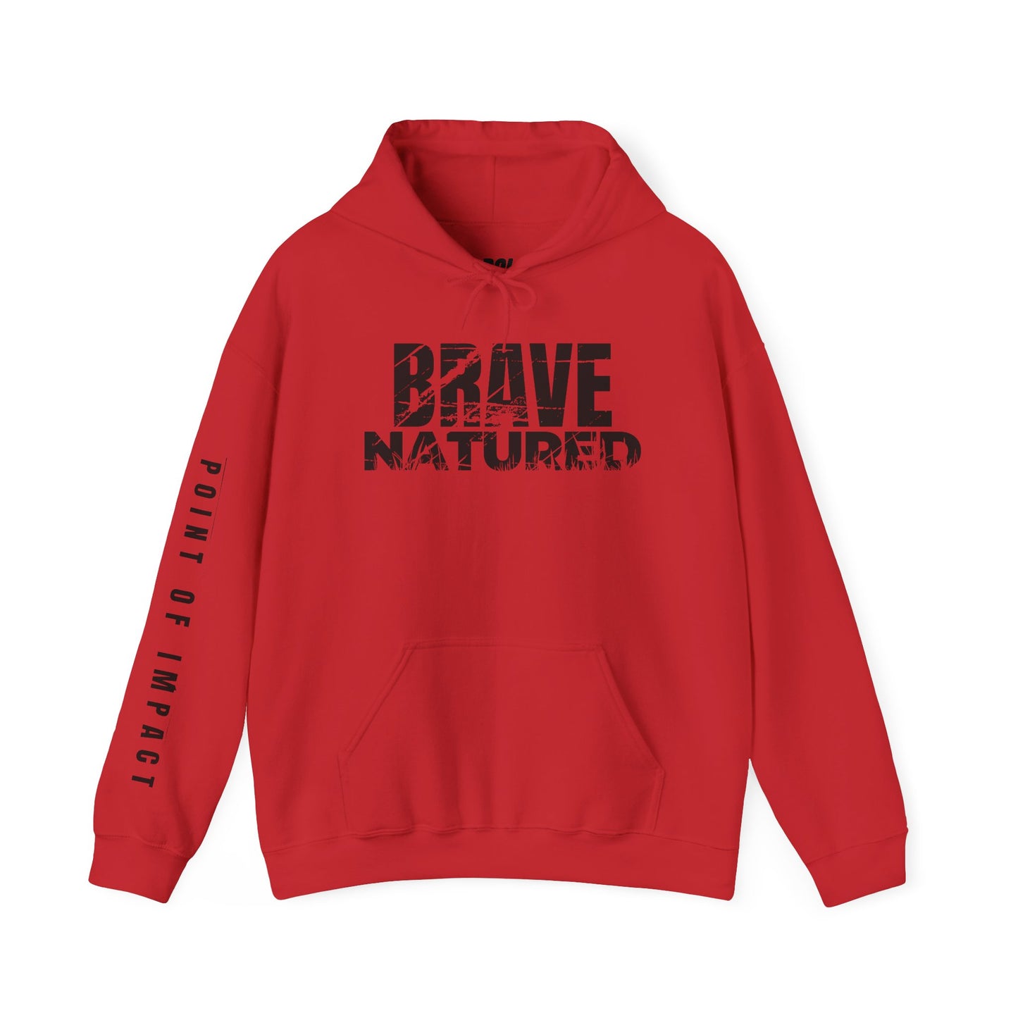 Brave Natured Black Logo Unisex Hoodie