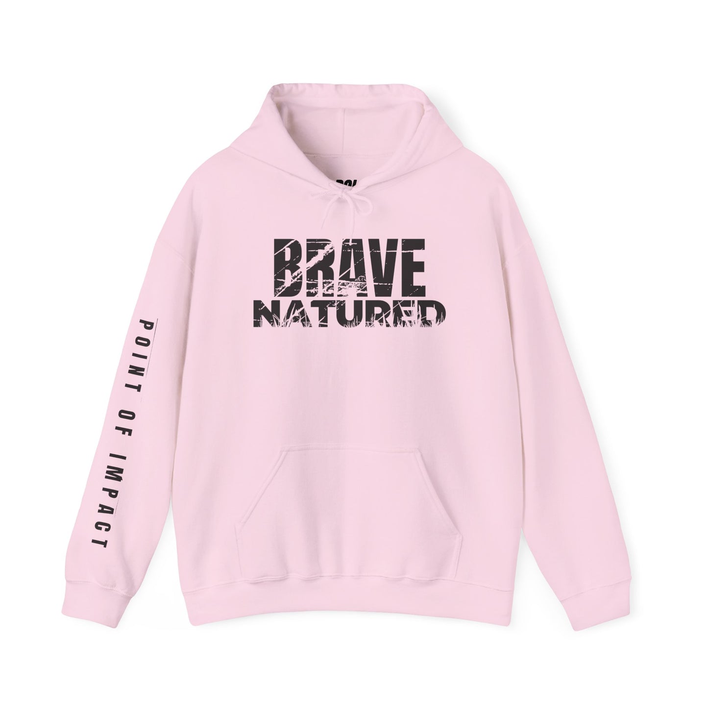 Brave Natured Black Logo Unisex Hoodie