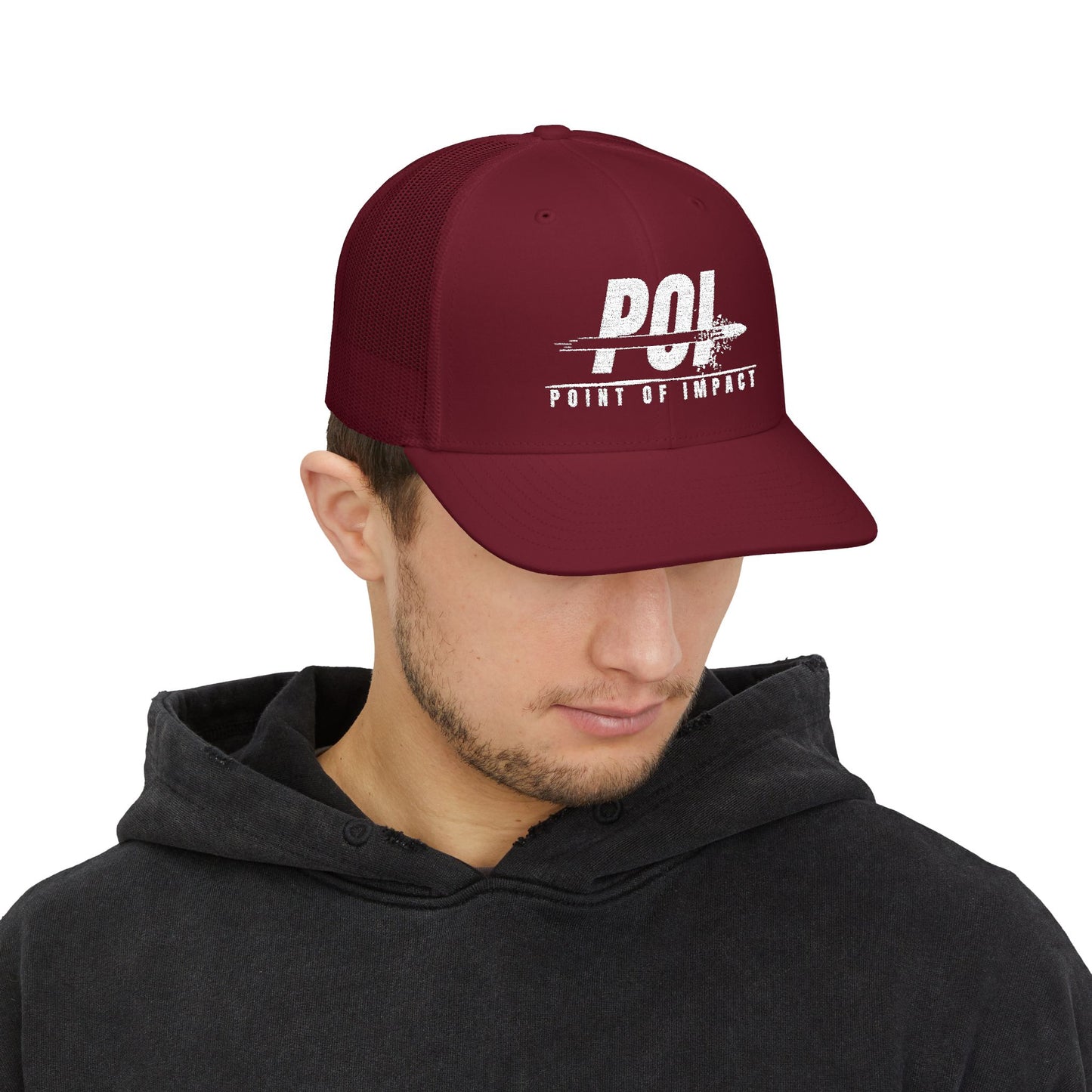 Point of Impact Snapback Trucker Hat