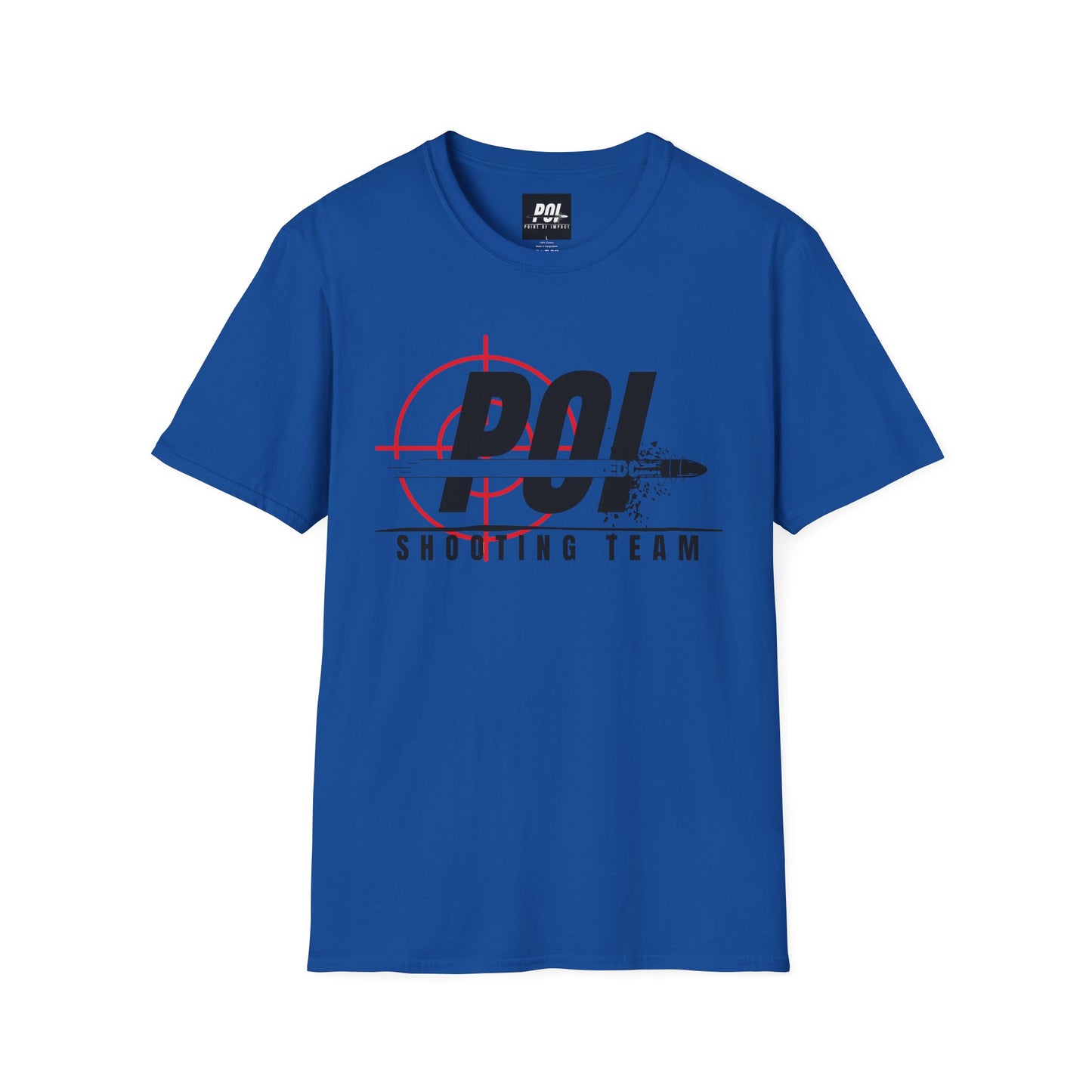 POI Shooting Team Black Logo Softstyle Unisex T-Shirt