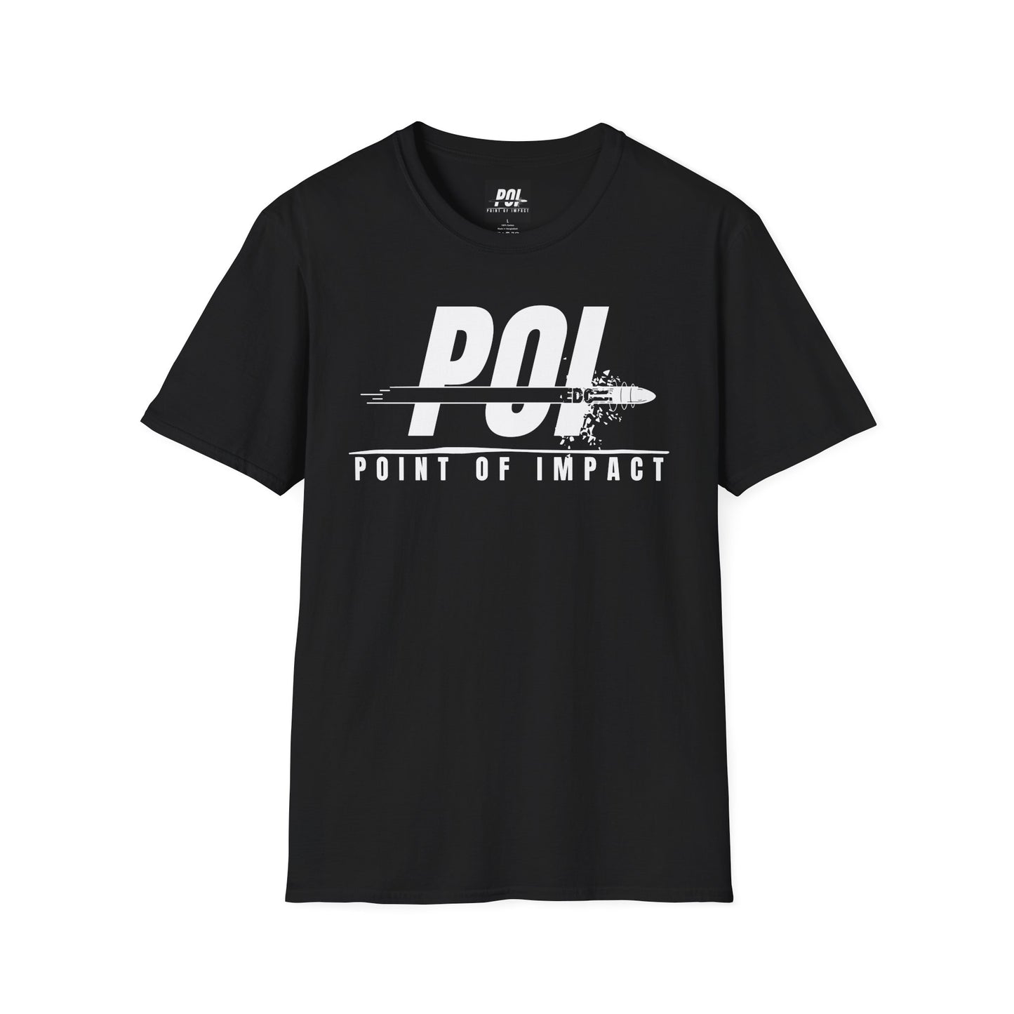Point of Impact EDC White Logo Softstyle Unisex T-Shirt