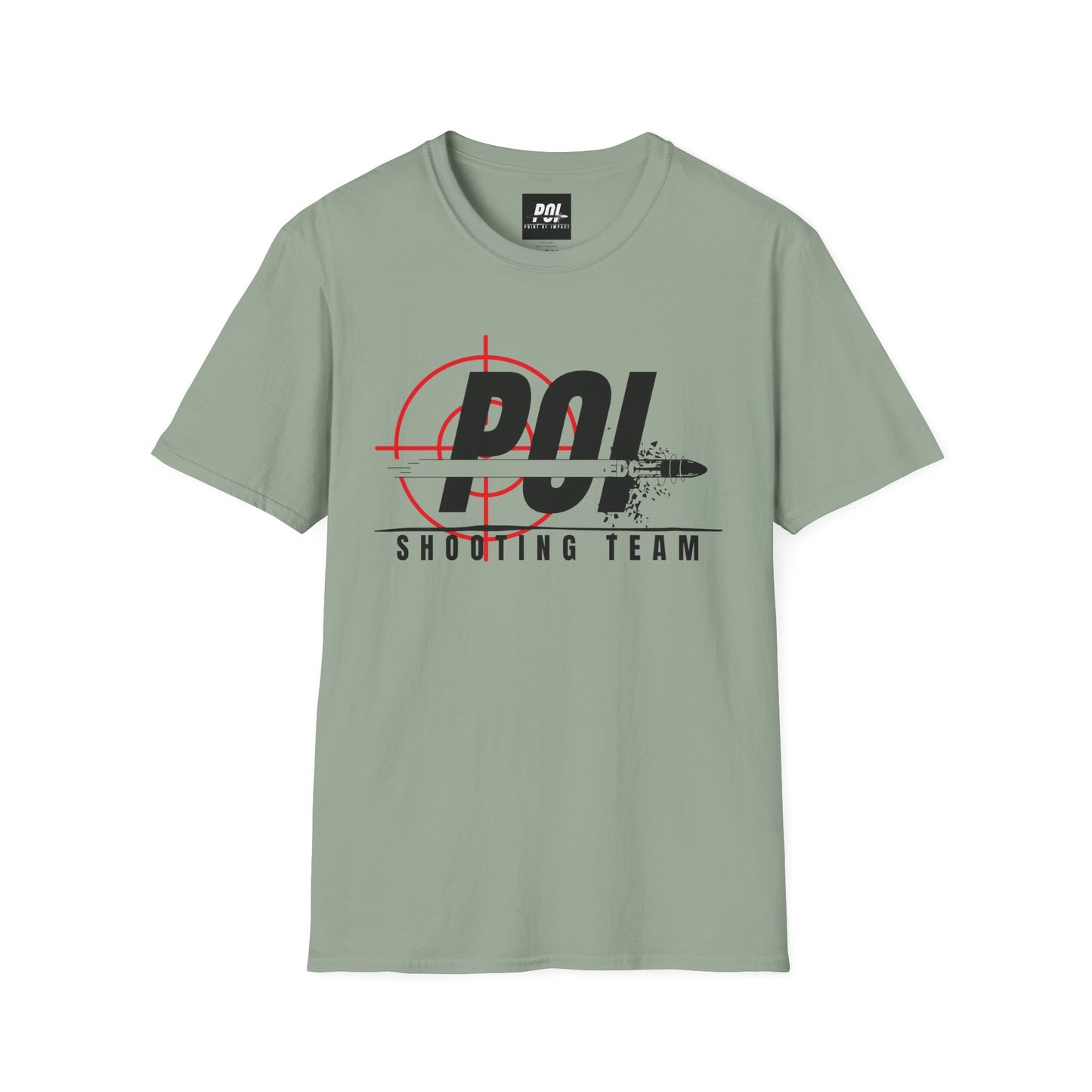 POI Shooting Team Black Logo Softstyle Unisex T-Shirt