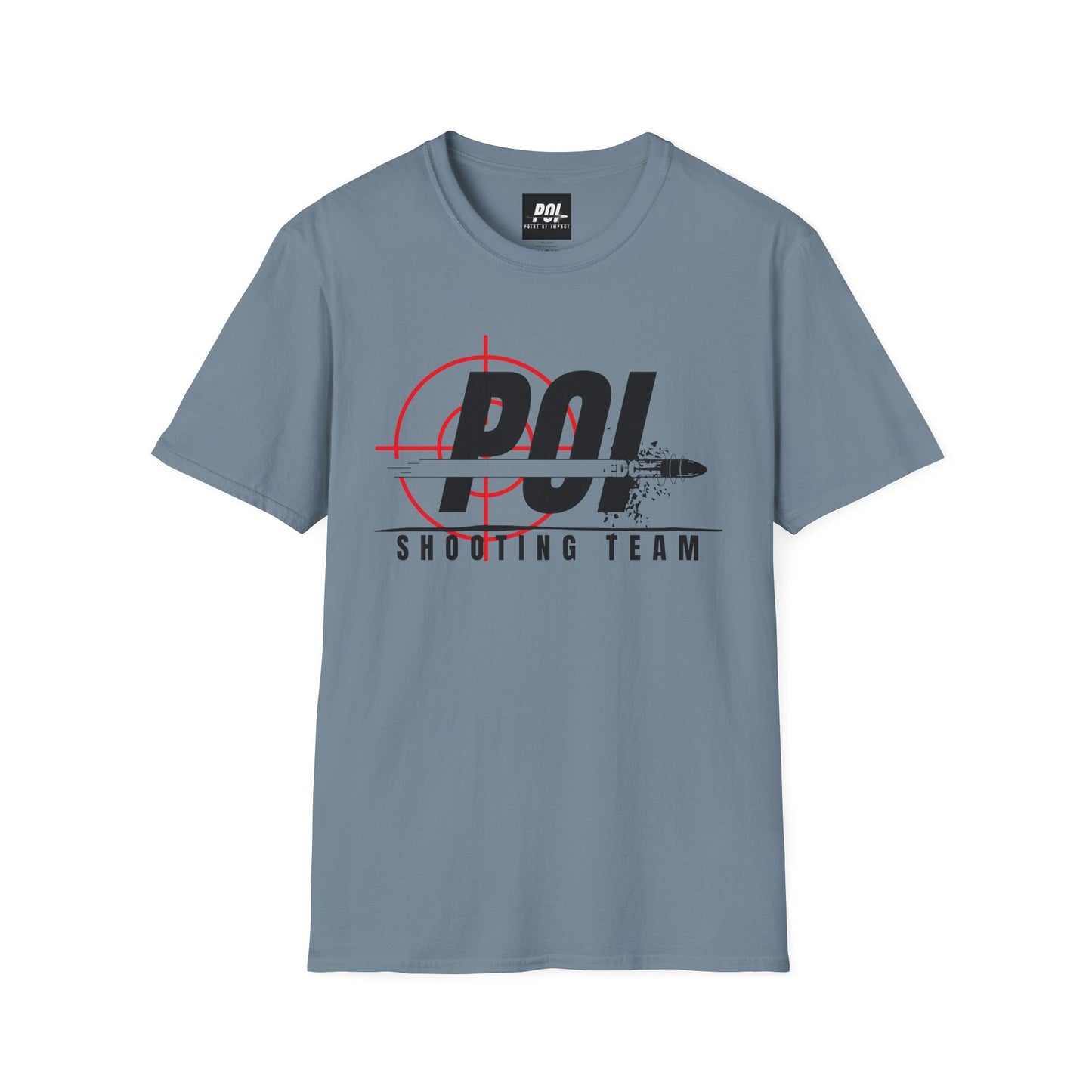 POI Shooting Team Black Logo Softstyle Unisex T-Shirt