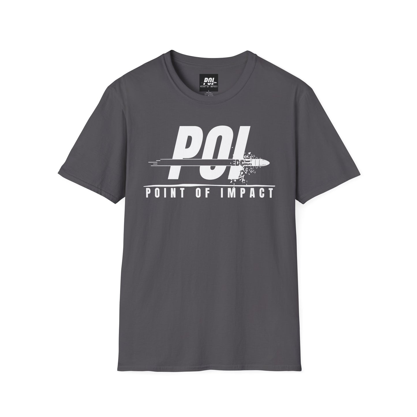 Point of Impact EDC White Logo Softstyle Unisex T-Shirt