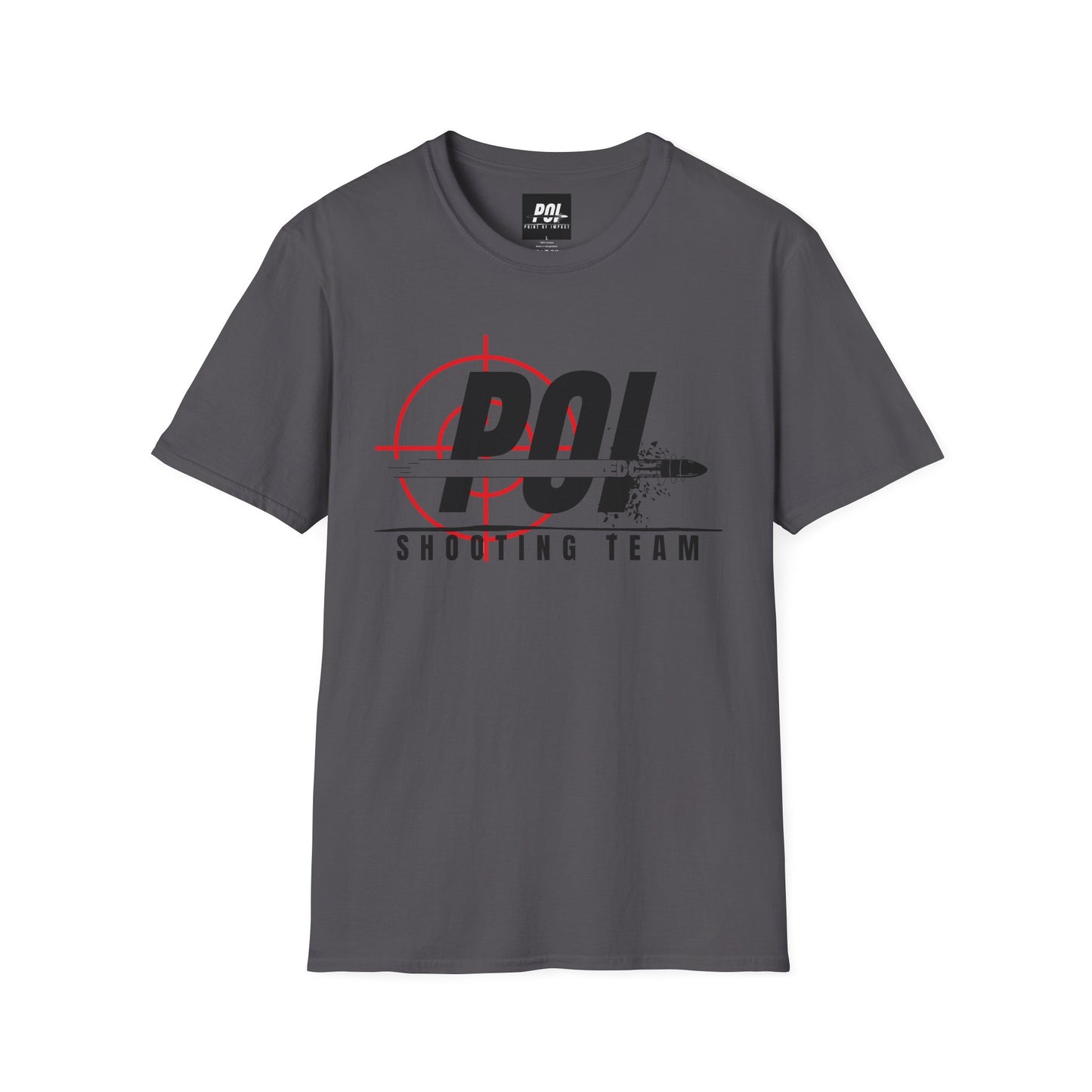 POI Shooting Team Black Logo Softstyle Unisex T-Shirt