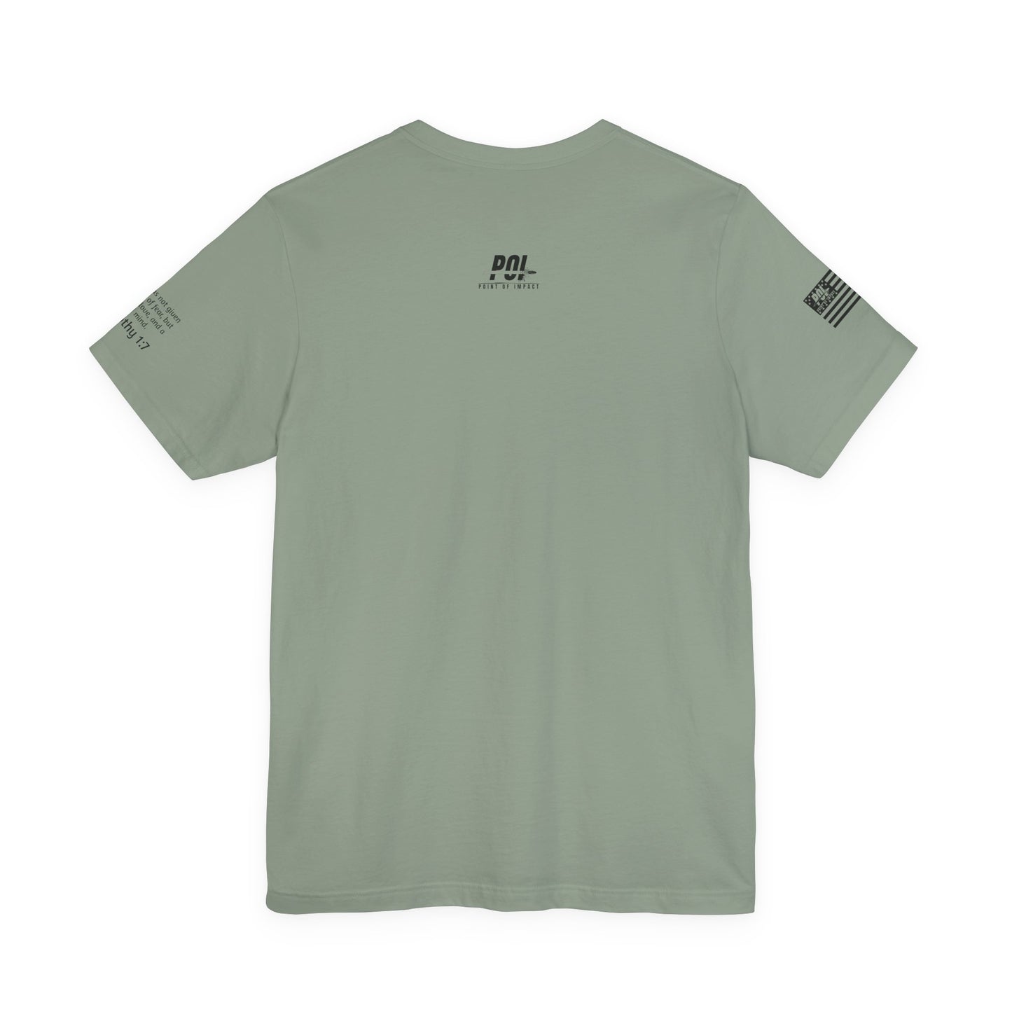 POI Faith • Family • Firearms Cross T-Shirt — Patriotic Christian Gun Rights Tee