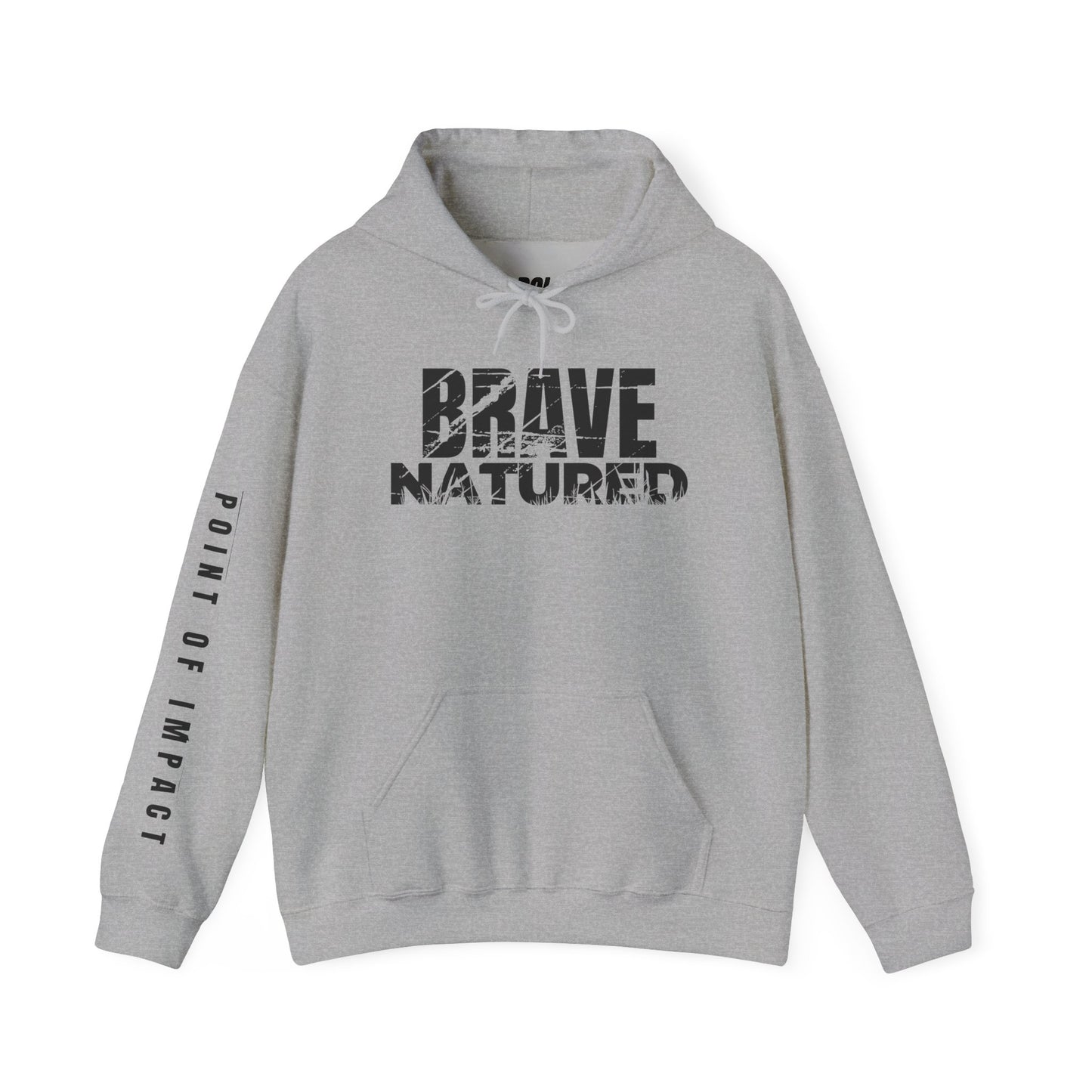 Brave Natured Black Logo Unisex Hoodie