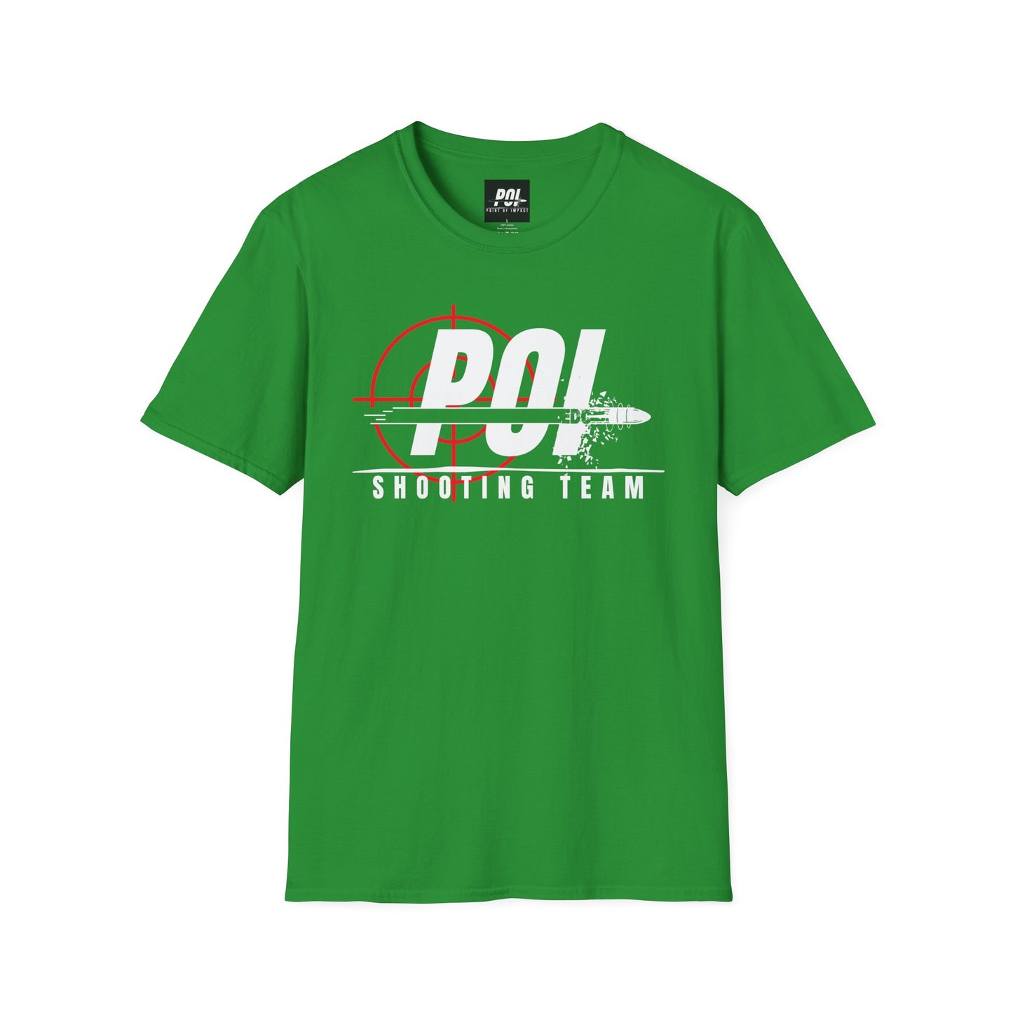 POI Shooting Team White Logo Softstyle Unisex T-Shirt
