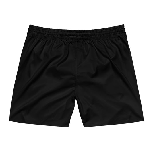 POI Men's Mid-Length Swim Shorts - Point of Impact White Logo