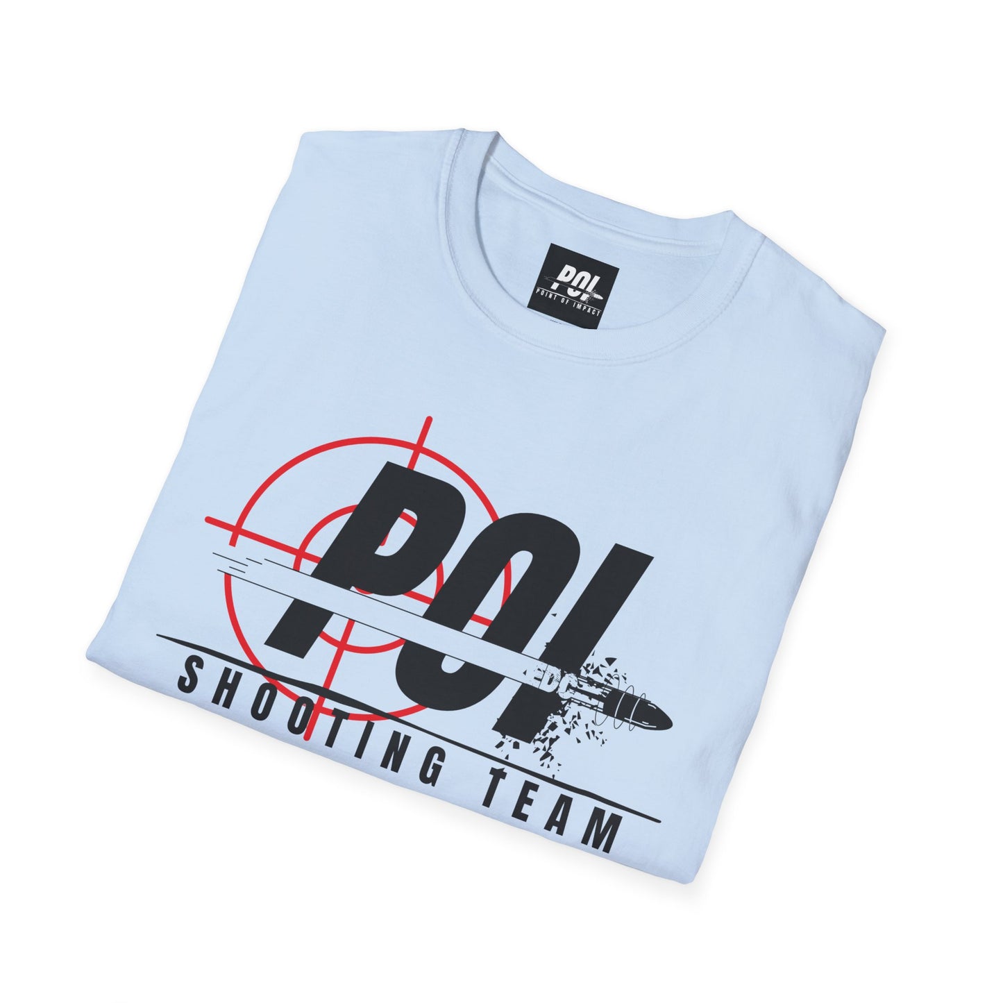 POI Shooting Team Black Logo Softstyle Unisex T-Shirt