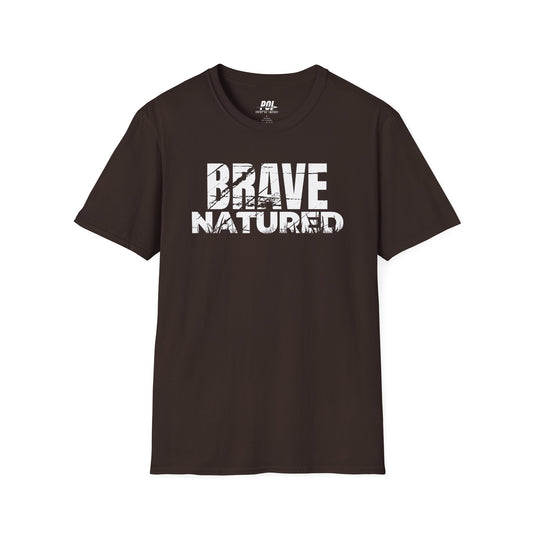 Brave Natured White Logo Soft Style Unisex T-Shirt