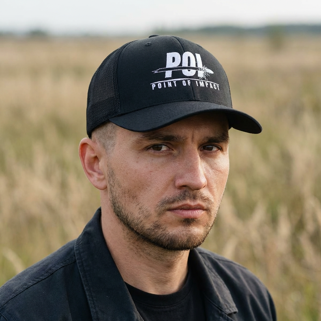 Point of Impact Snapback Trucker Hat