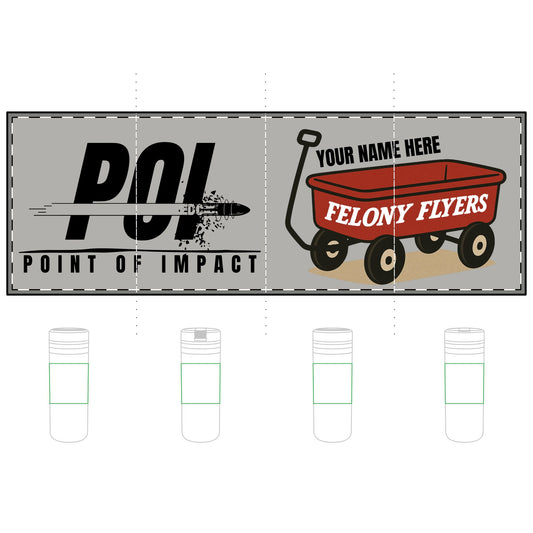 POI Felony Flyers Wagon (Custom Name) Titan 24oz Thermal Straw Tumbler