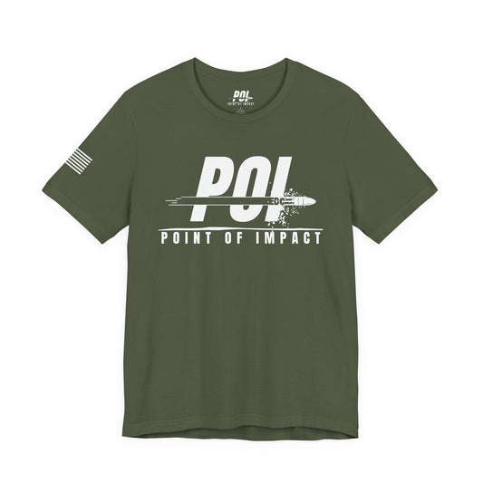 POI White Logo T‑Shirt