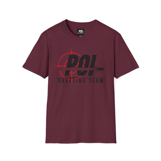 POI Shooting Team Black Logo Softstyle Unisex T-Shirt