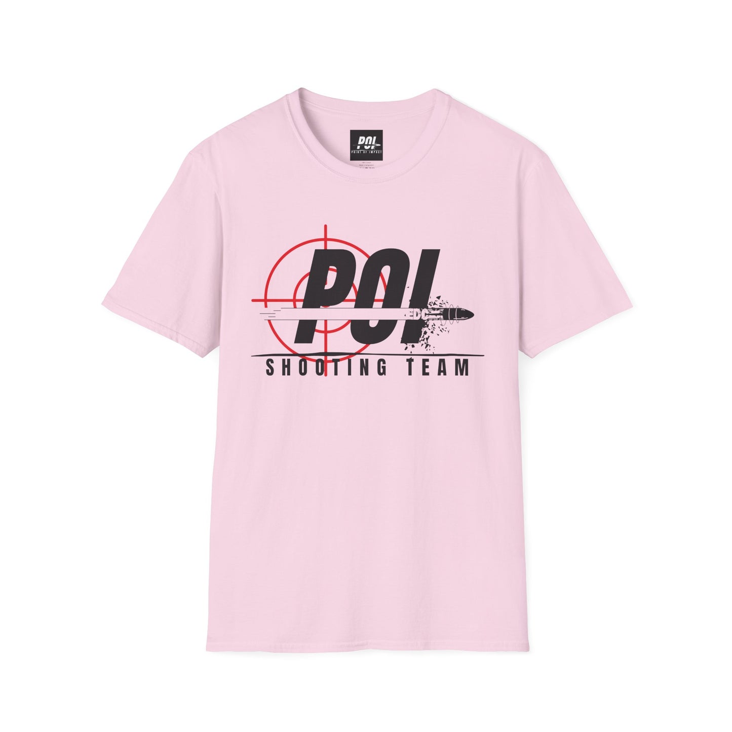 POI Shooting Team Black Logo Softstyle Unisex T-Shirt