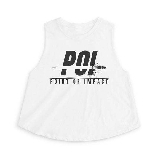 POI Black Logo Women's Crop Top