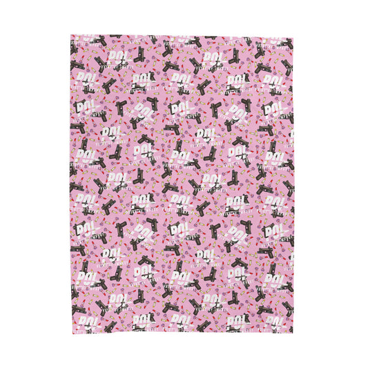 POI Lipglock Poppin Plush Blanket Velveteen Throw