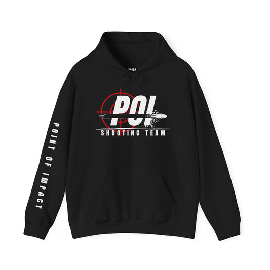 POI Shooting Team White Logo Unisex Hoodie