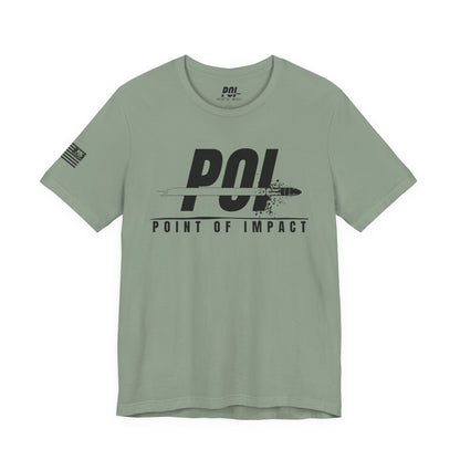 POI Black Logo T‑Shirt