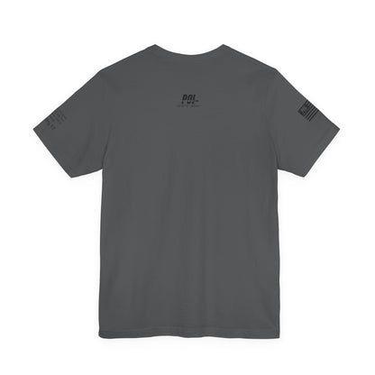 POI Faith • Family • Firearms Cross T-Shirt — Patriotic Christian Gun Rights Tee