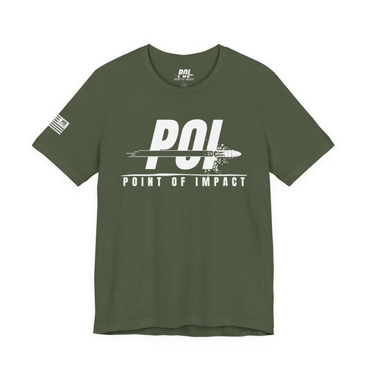 POI White Logo T‑Shirt