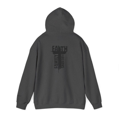 POI Faith • Family • Firearms Cross T-Shirt — Patriotic Christian Gun Rights Hoodie