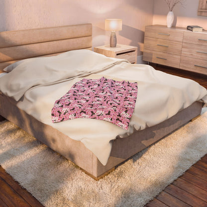 POI Lipglock Poppin Plush Blanket Velveteen Throw