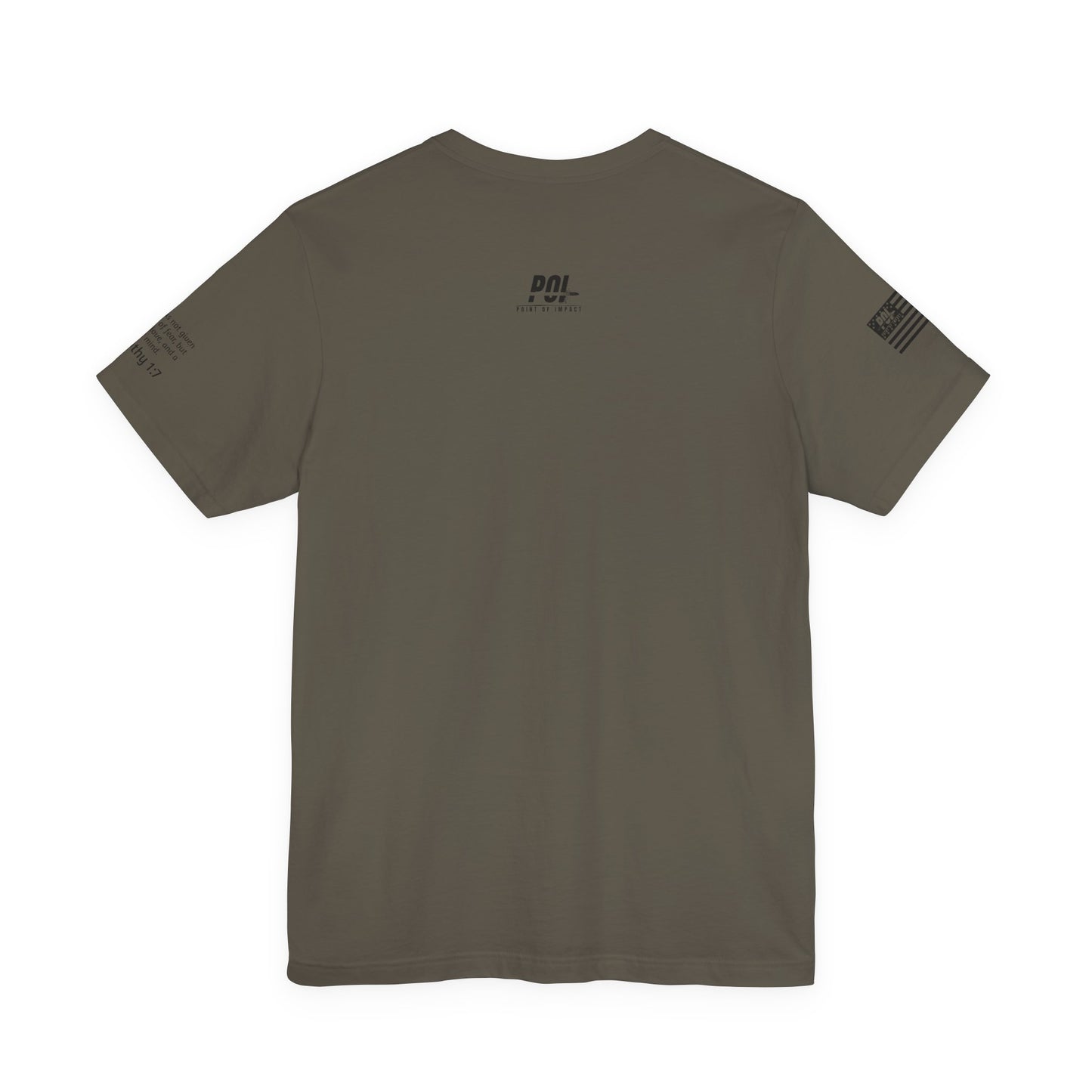 POI Faith • Family • Firearms Cross T-Shirt — Patriotic Christian Gun Rights Tee