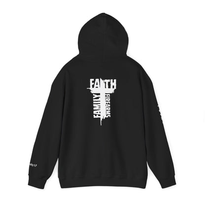 POI Faith • Family • Firearms Cross T-Shirt — Patriotic Christian Gun Rights Hoodie