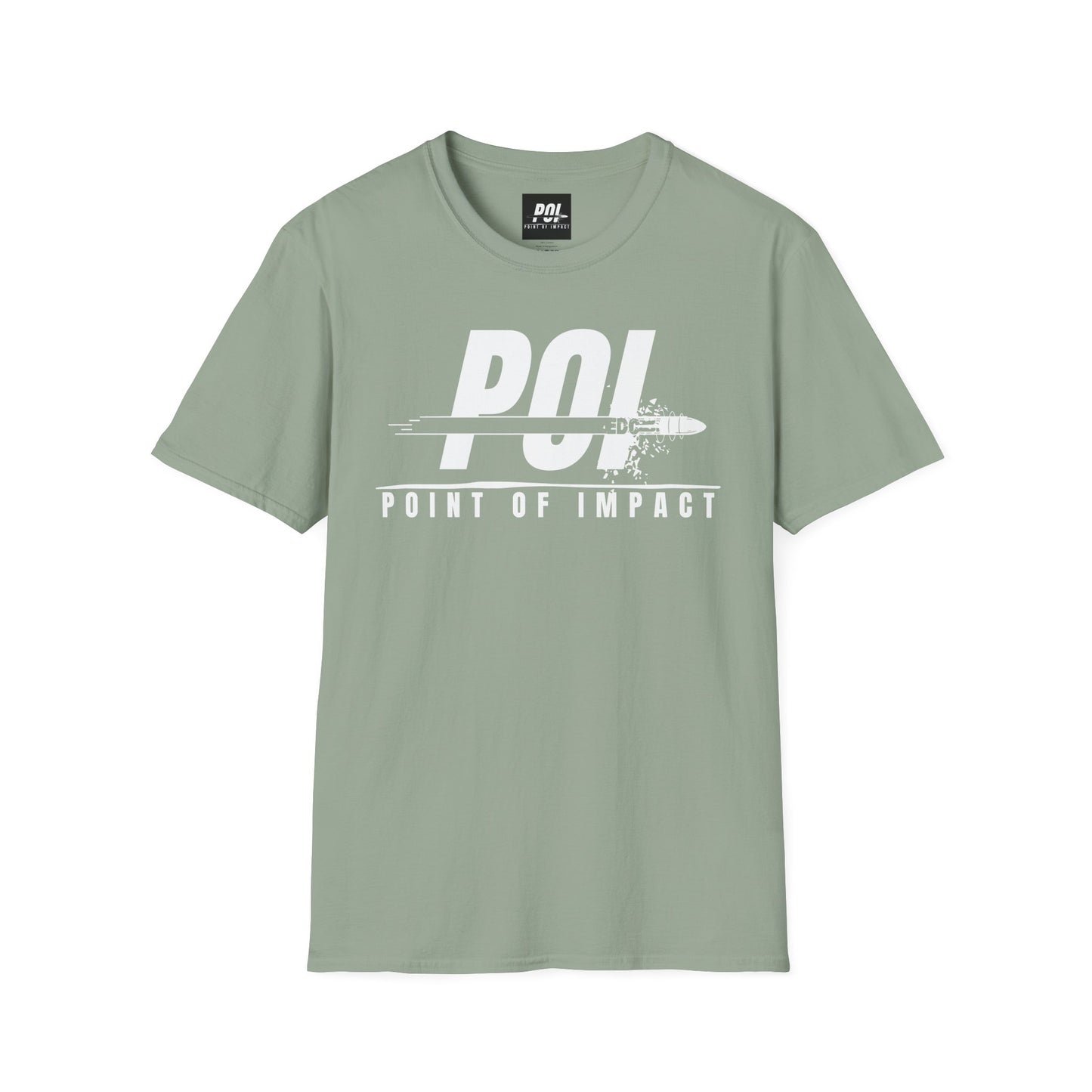 Point of Impact EDC White Logo Softstyle Unisex T-Shirt