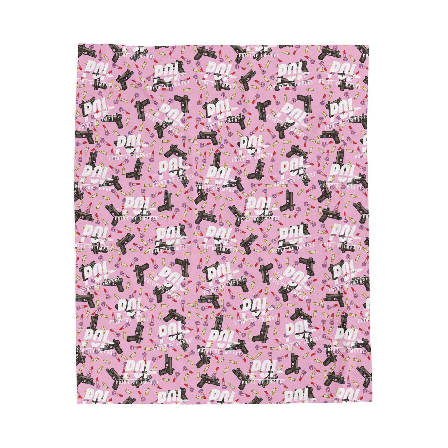 POI Lipglock Poppin Plush Blanket Velveteen Throw