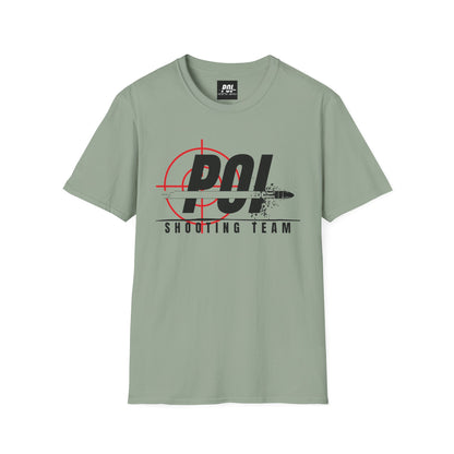 POI Shooting Team Black Logo Softstyle Unisex T-Shirt