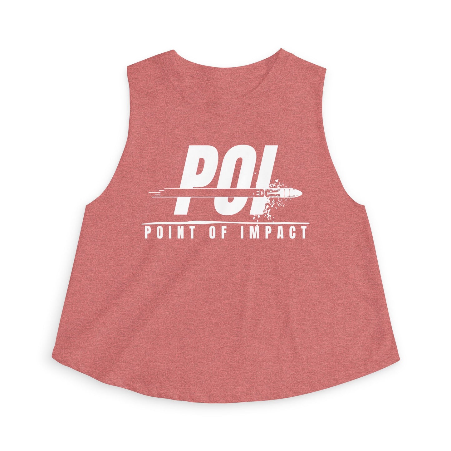 POI White Logo Women's Crop Top