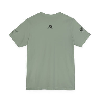 POI Faith • Family • Firearms Cross T-Shirt — Patriotic Christian Gun Rights Tee