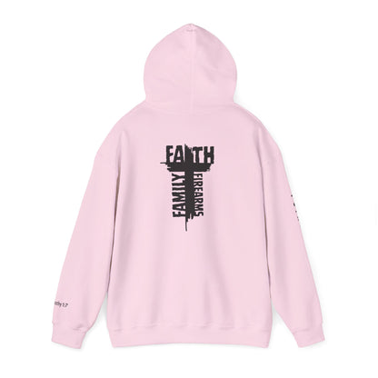 POI Faith • Family • Firearms Cross T-Shirt — Patriotic Christian Gun Rights Hoodie