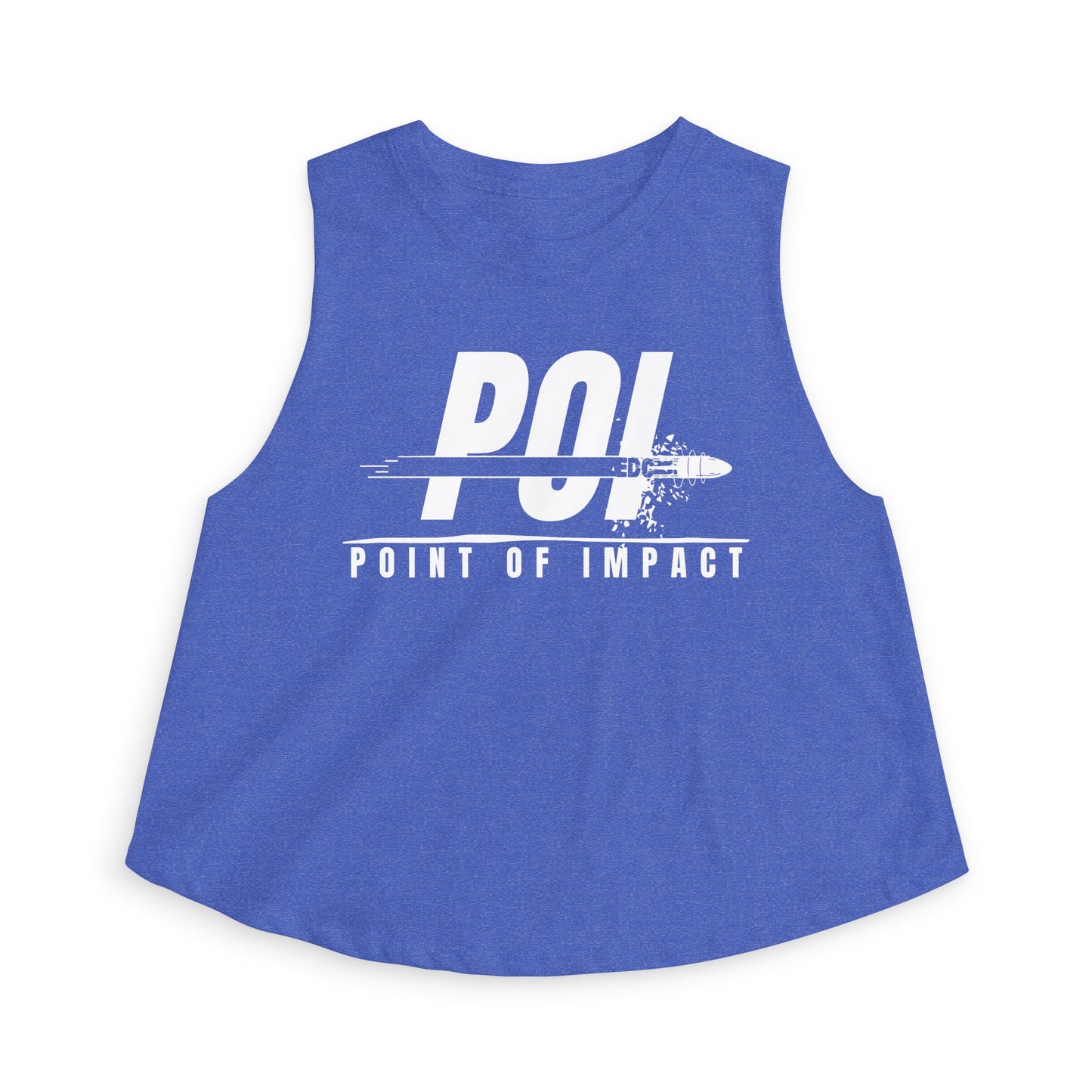 POI White Logo Women's Crop Top