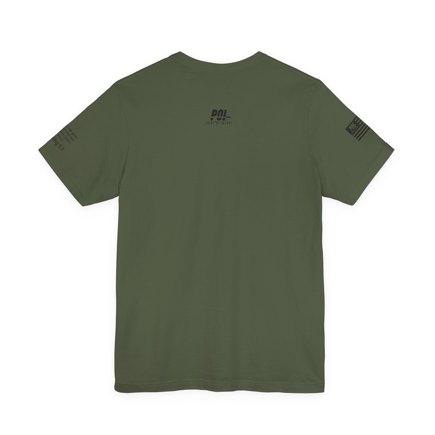 POI Faith • Family • Firearms Cross T-Shirt — Patriotic Christian Gun Rights Tee