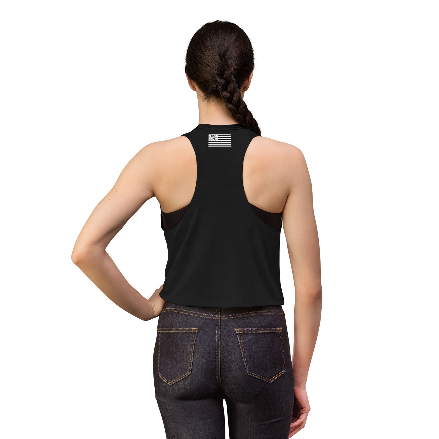POI White Logo Women's Crop Top