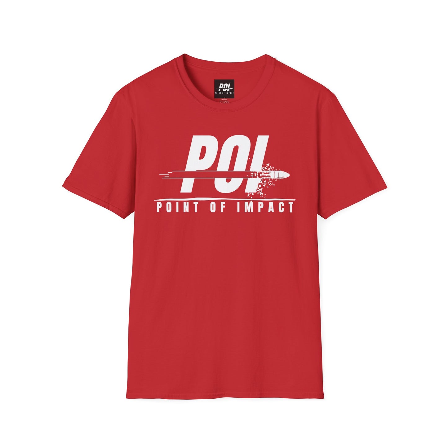 Point of Impact EDC White Logo Softstyle Unisex T-Shirt