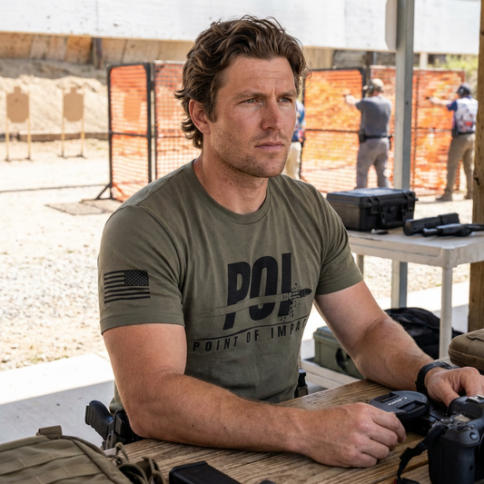 POI Black Logo T‑Shirt