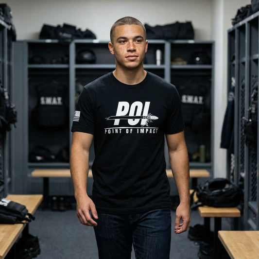 POI White Logo T‑Shirt