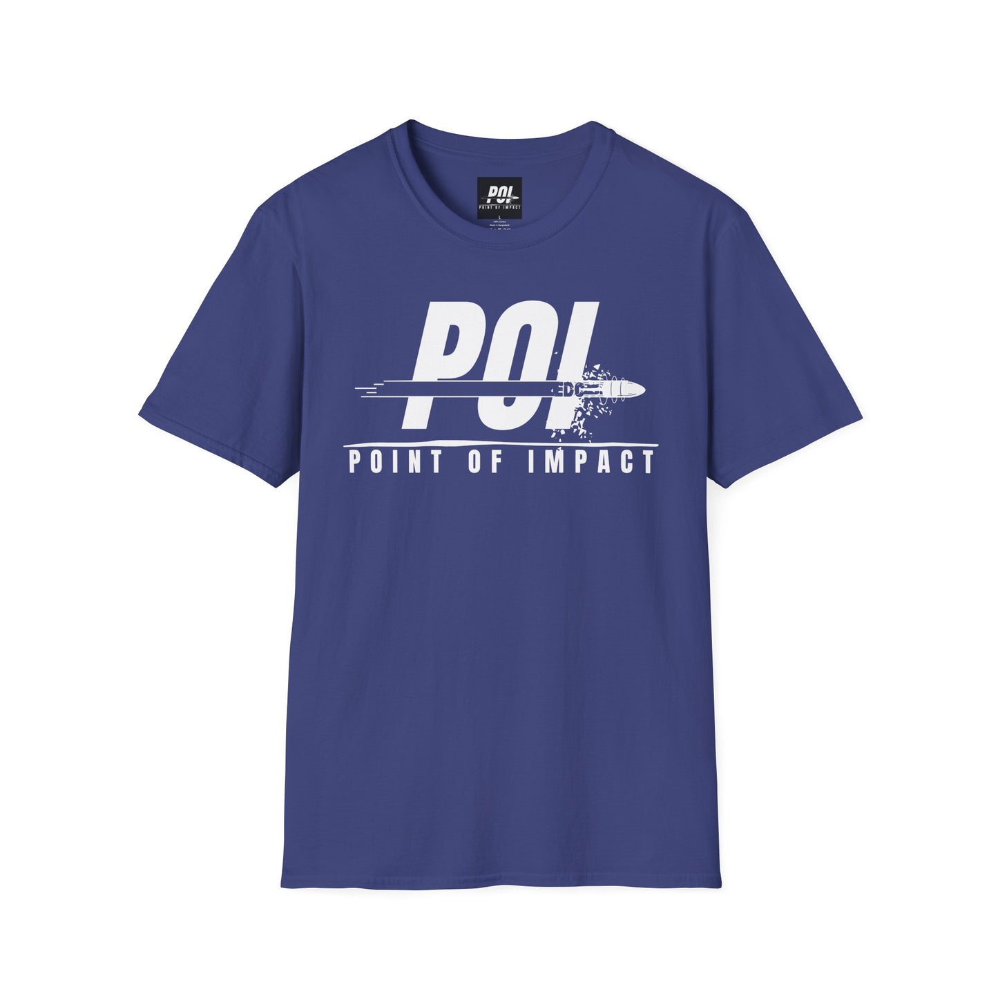Point of Impact EDC White Logo Softstyle Unisex T-Shirt