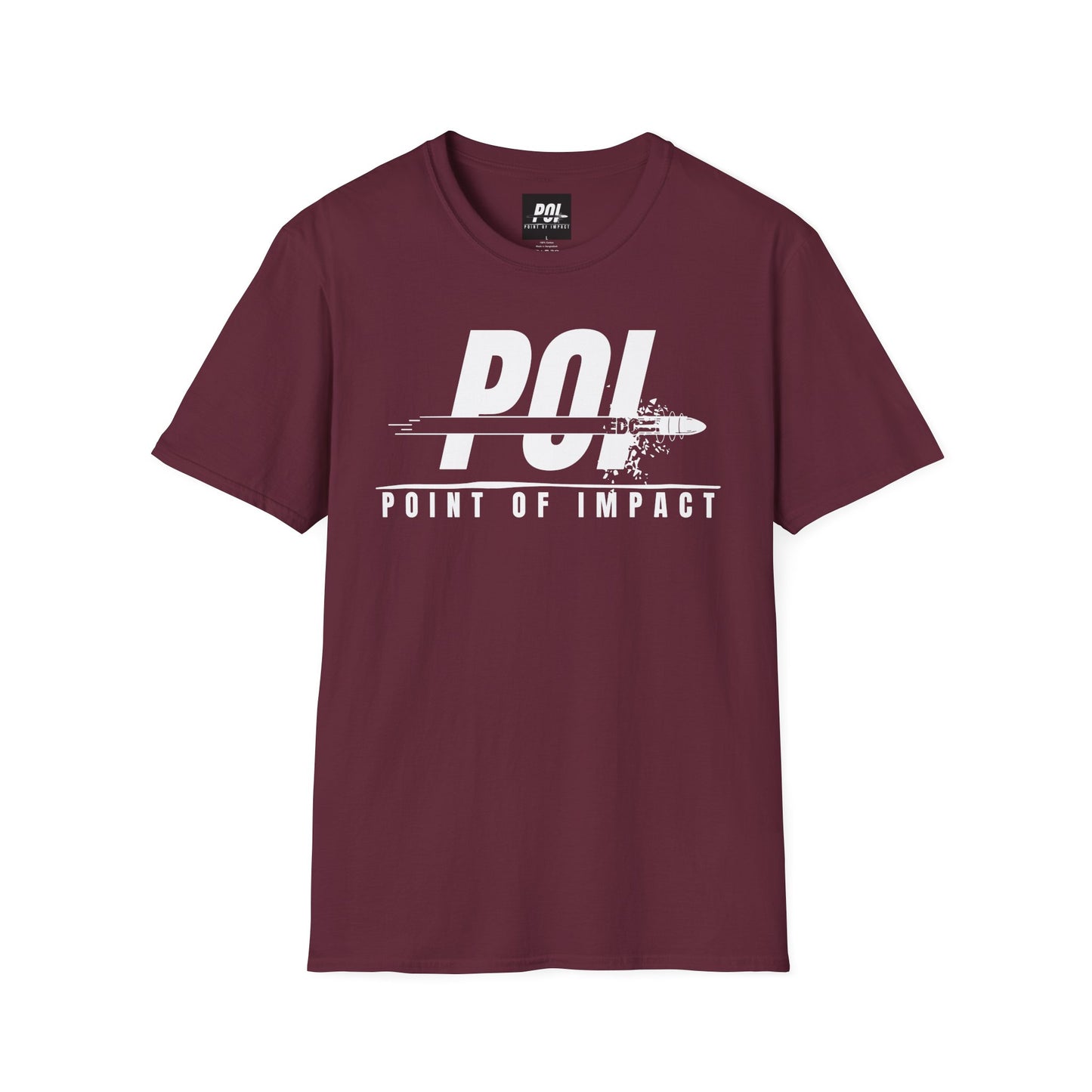 Point of Impact EDC White Logo Softstyle Unisex T-Shirt