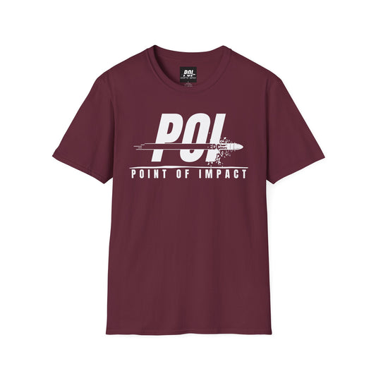 Point of Impact EDC White Logo Softstyle Unisex T-Shirt