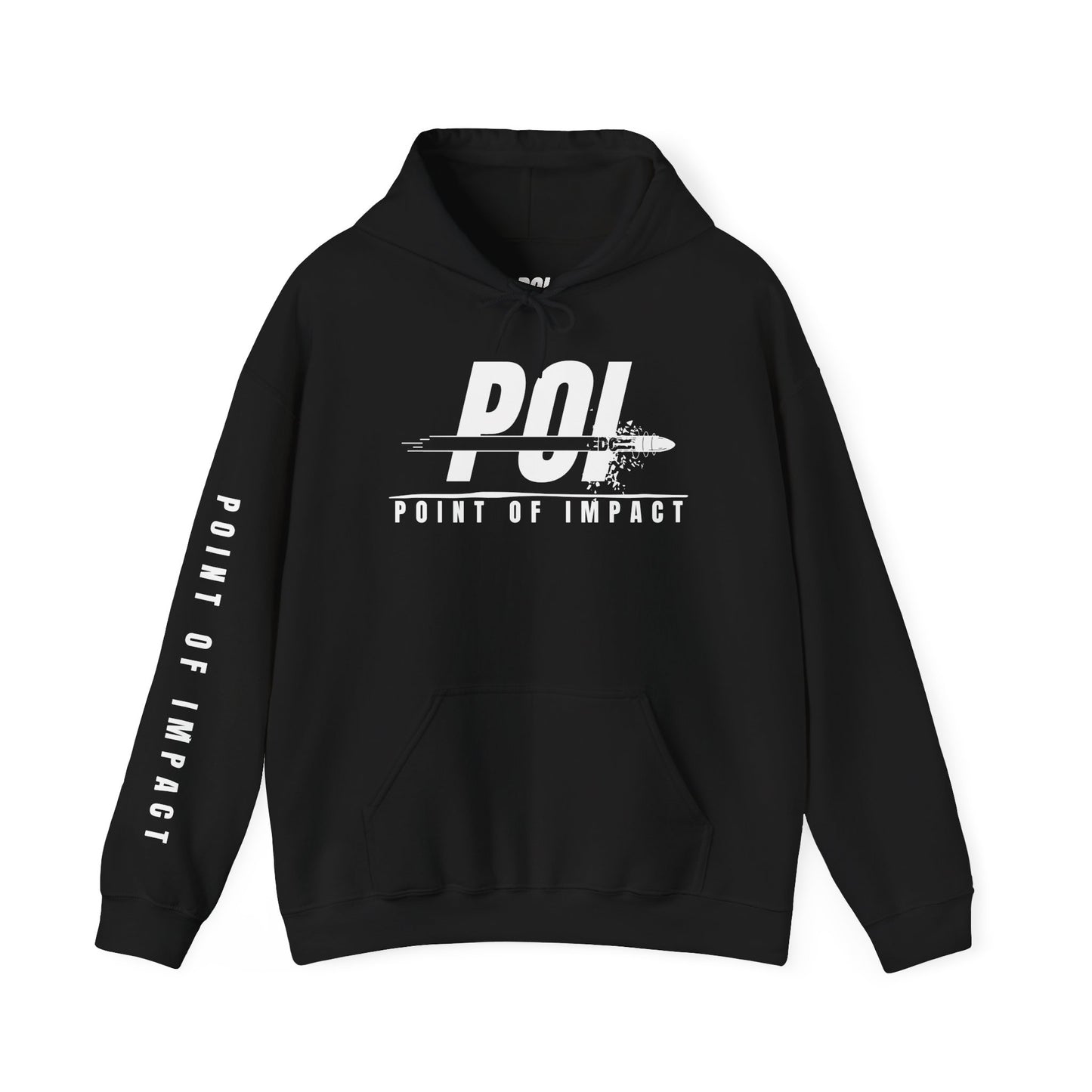 POI White Logo Unisex Hoodie